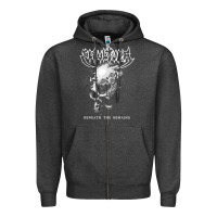 Charcoal Heather Sepultura The Remains Zipper Hoodie - linhVisuals