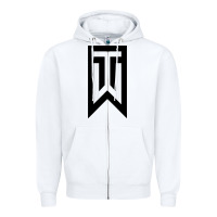 White tiger Zipper Hoodie - linhVisuals