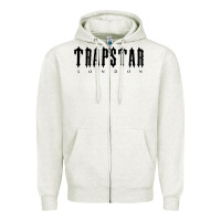 Oatmeal Heather trapstar Zipper Hoodie - linhVisuals