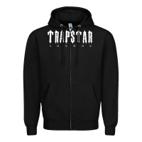 Black trapstar Zipper Hoodie - linhVisuals