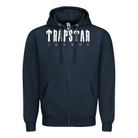 Navy trapstar Zipper Hoodie - linhVisuals