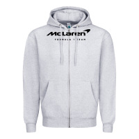 Heather Grey formula 1 team Zipper Hoodie - linhVisuals