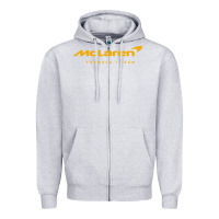 Heather Grey formula 1 team Zipper Hoodie - linhVisuals