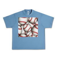 Pebble Blue baseball seamless pattern Urban Heavy Tee - BundleAndBundleShop