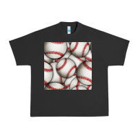Pigment Black baseball seamless pattern Urban Heavy Tee - BundleAndBundleShop