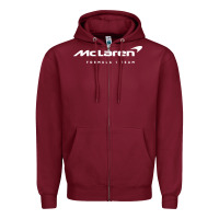 Burgundy formula 1 team Zipper Hoodie - linhVisuals
