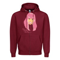 Burgundy nicki Zipper Hoodie - linhVisuals