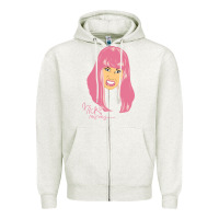 Oatmeal Heather nicki Zipper Hoodie - linhVisuals