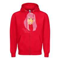 Red nicki Zipper Hoodie - linhVisuals