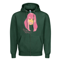 Sports Green nicki Zipper Hoodie - linhVisuals