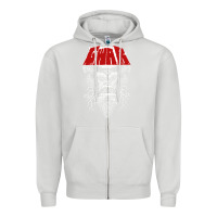 Dove Grey gwar fun Zipper Hoodie - linhVisuals