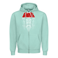 Seafoam gwar fun Zipper Hoodie - linhVisuals