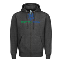 Charcoal Heather benetton rugby Zipper Hoodie - linhVisuals