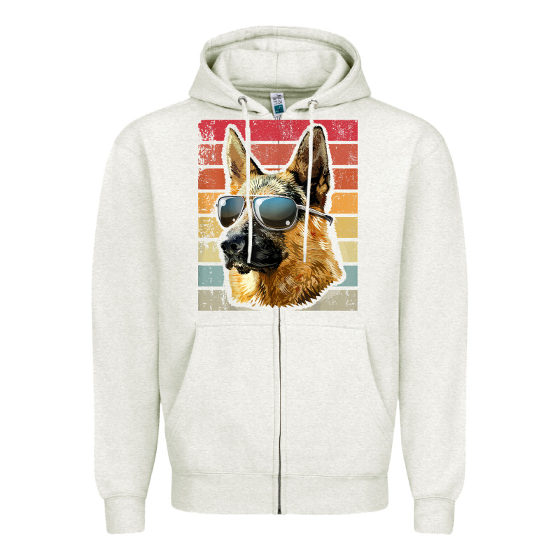 Retro Vintage German Shepherd German Shepherd Dog Gift Zipper Hoodie by linhVisuals | Teevron
