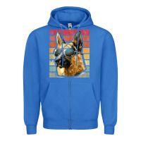 True Royal retro vintage german shepherd german shepherd dog gift Zipper Hoodie - linhVisuals