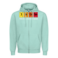 Seafoam sarcasm elements of humor periodic table graphic Zipper Hoodie - linhVisuals