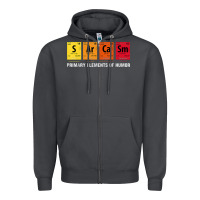 Smoke sarcasm elements of humor periodic table graphic Zipper Hoodie - linhVisuals