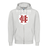 Dove Grey hanover college Zipper Hoodie - linhVisuals