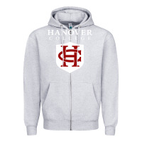 Heather Grey hanover college Zipper Hoodie - linhVisuals