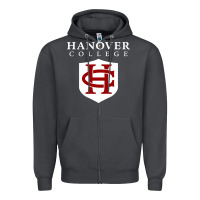 Smoke hanover college Zipper Hoodie - linhVisuals