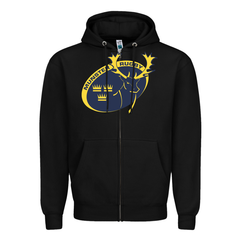 Munster Rugby Zipper Hoodie by linhVisuals | Teevron