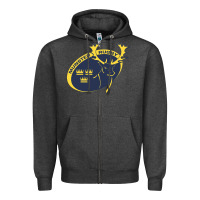 Charcoal Heather munster rugby Zipper Hoodie - linhVisuals