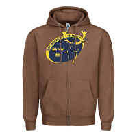Chestnut munster rugby Zipper Hoodie - linhVisuals