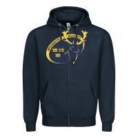 Navy munster rugby Zipper Hoodie - linhVisuals