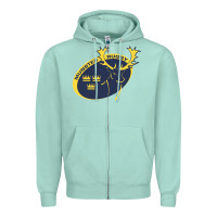Seafoam munster rugby Zipper Hoodie - linhVisuals