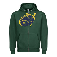 Sports Green munster rugby Zipper Hoodie - linhVisuals