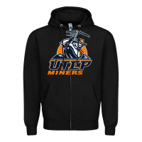 Black utep gifts miners gifts Zipper Hoodie - linhVisuals