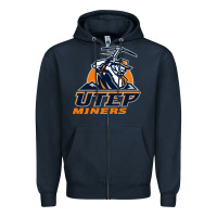 Navy utep gifts miners gifts Zipper Hoodie - linhVisuals