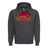 Smoke loyola college prep Zipper Hoodie - linhVisuals