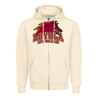 Sandshell loyola college prep Zipper Hoodie - linhVisuals