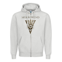 Dove Grey morrowind Zipper Hoodie - linhVisuals