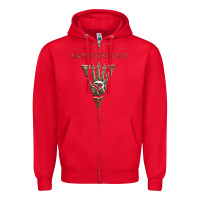 Red morrowind Zipper Hoodie - linhVisuals