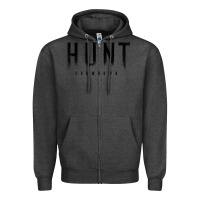 Charcoal Heather hunt showdown Zipper Hoodie - linhVisuals