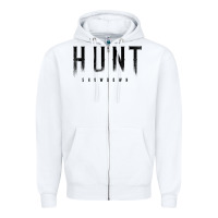 White hunt showdown Zipper Hoodie - linhVisuals