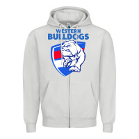 Dove Grey western bulldogs Zipper Hoodie - linhVisuals