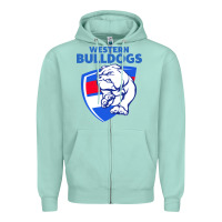 Seafoam western bulldogs Zipper Hoodie - linhVisuals