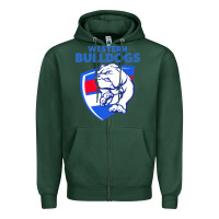 Sports Green western bulldogs Zipper Hoodie - linhVisuals