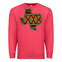 Cardinal Texas Map With Aztec Background Premium Sweatshirt - JahusDesignShop