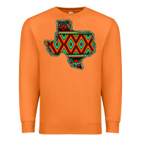 Carrot Texas Map With Aztec Background Premium Sweatshirt - JahusDesignShop