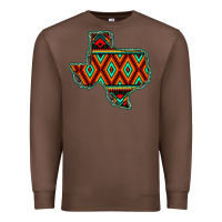 Chestnut Texas Map With Aztec Background Premium Sweatshirt - JahusDesignShop