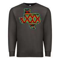 Smoke Texas Map With Aztec Background Premium Sweatshirt - JahusDesignShop