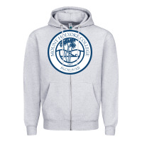 Heather Grey mount holyoke college Zipper Hoodie - linhVisuals