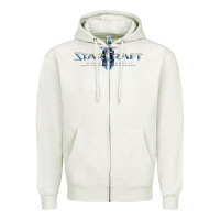 Oatmeal Heather starcraft Zipper Hoodie - linhVisuals