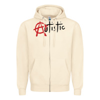 Sandshell autistic punk Zipper Hoodie - linhVisuals