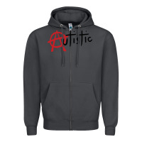 Smoke autistic punk Zipper Hoodie - linhVisuals