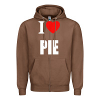 Chestnut retro vintage classic i love pie for pie lovers cooks chefs t shirt Zipper Hoodie - linhVisuals